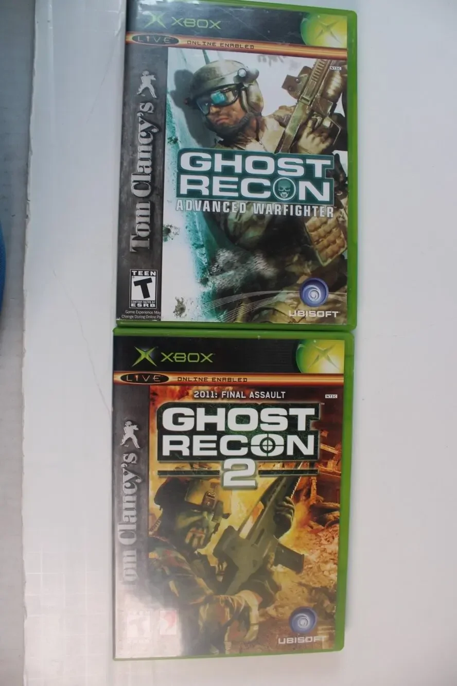 2 game bundle/lot: Ghost Recon 1 + Ghost Recon 2 (XBox) Complete, tested